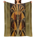 Chrysler Building Elevator Door Versatility Throw Blanket