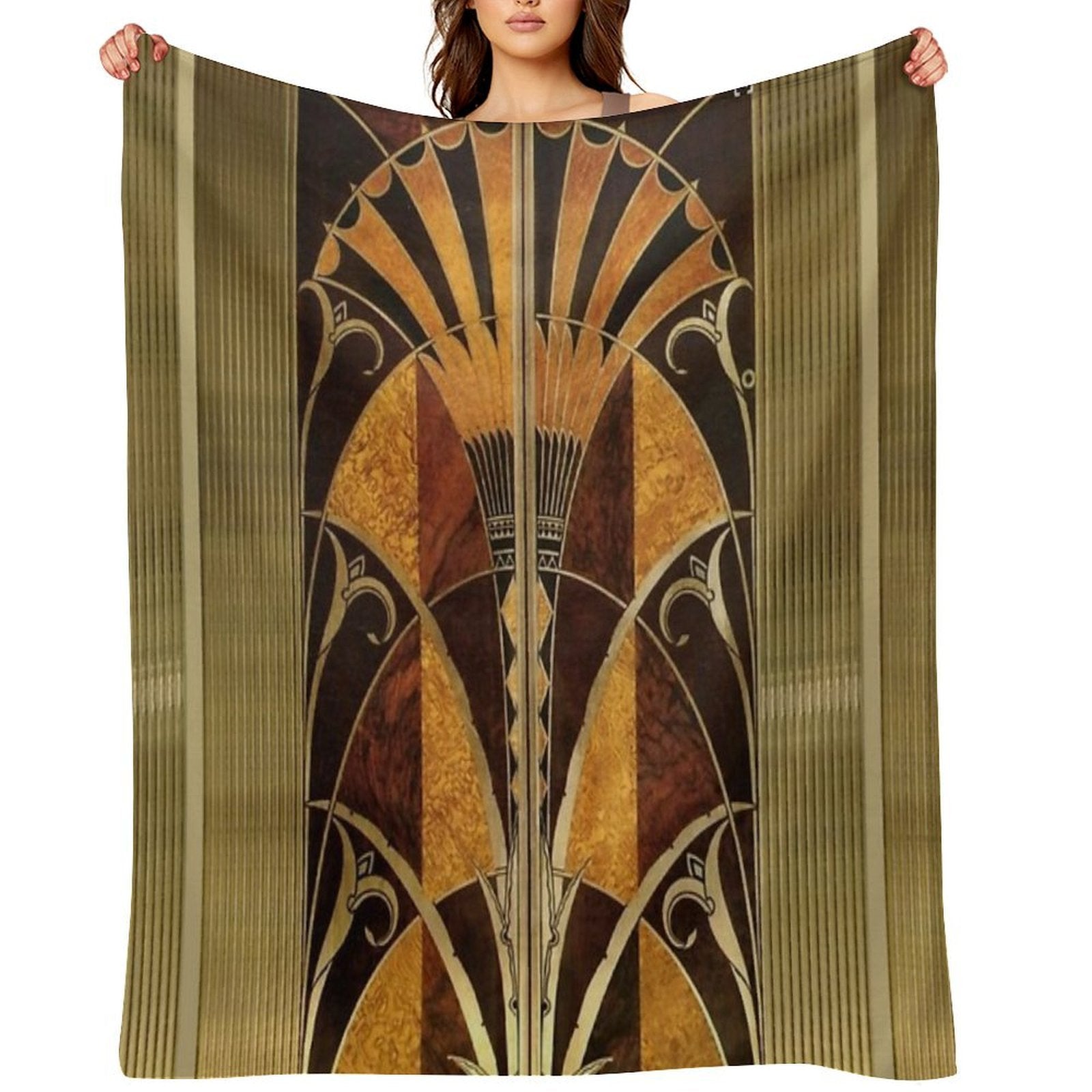 Chrysler Building Elevator Door Versatility Throw Blanket
