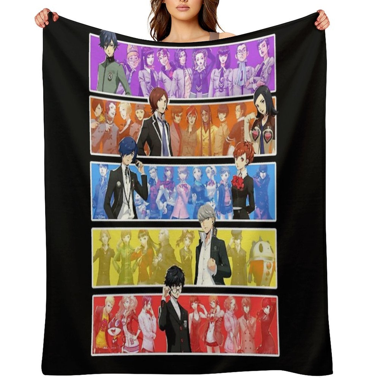 Persona Series Characters Durable Throw Blanket