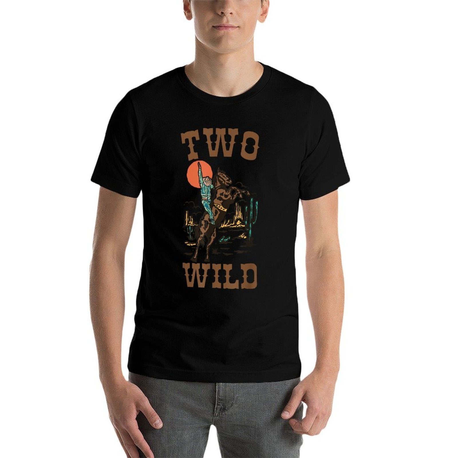 Two Wild 2nd Birthday Cowboy 2 Years Old Boys Kids  Lightweight T-Shirt