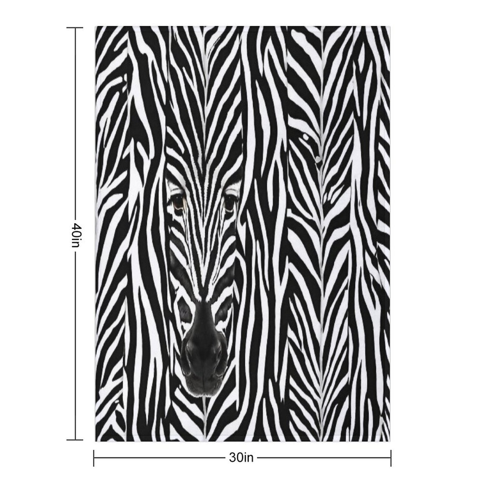 Self-Camouflage Zebra Multi-functional Throw Blanket