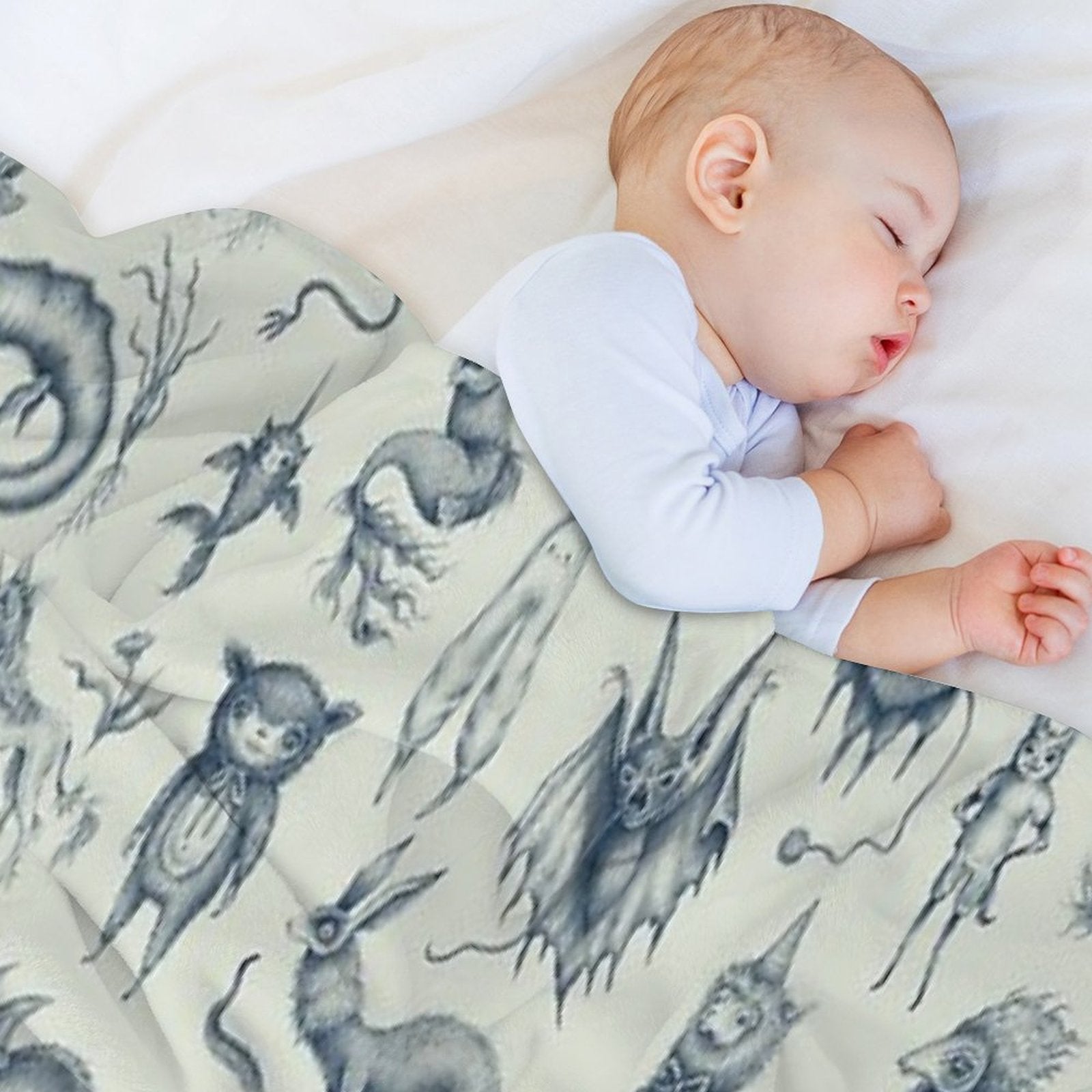 Beings And Creatures Premium Throw Blanket