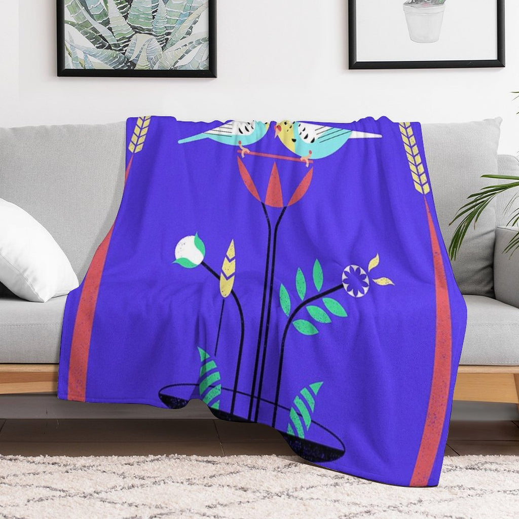 Dumpling And Roughy's Harper Party Wrinkle-free Throw Blanket
