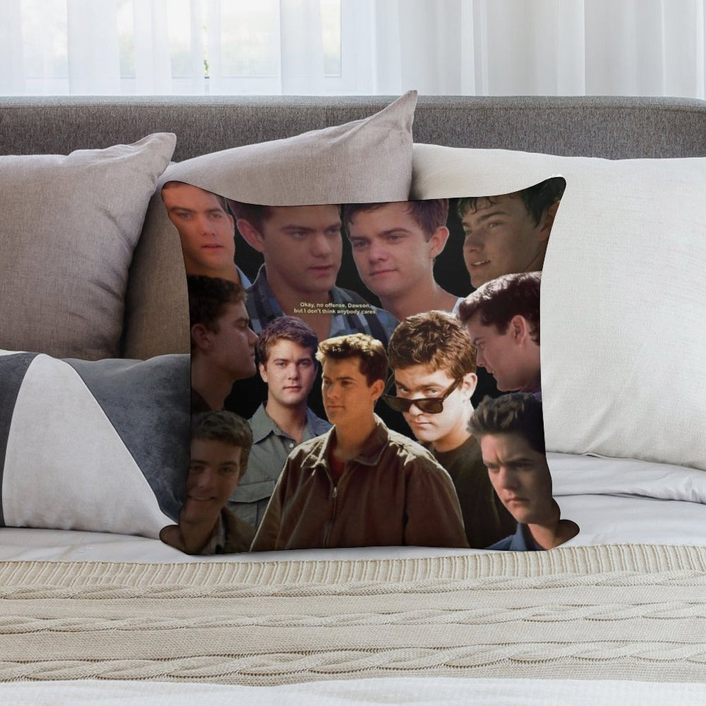 Joshua Jackson Collage Soft Gift Ready Throw Pillow
