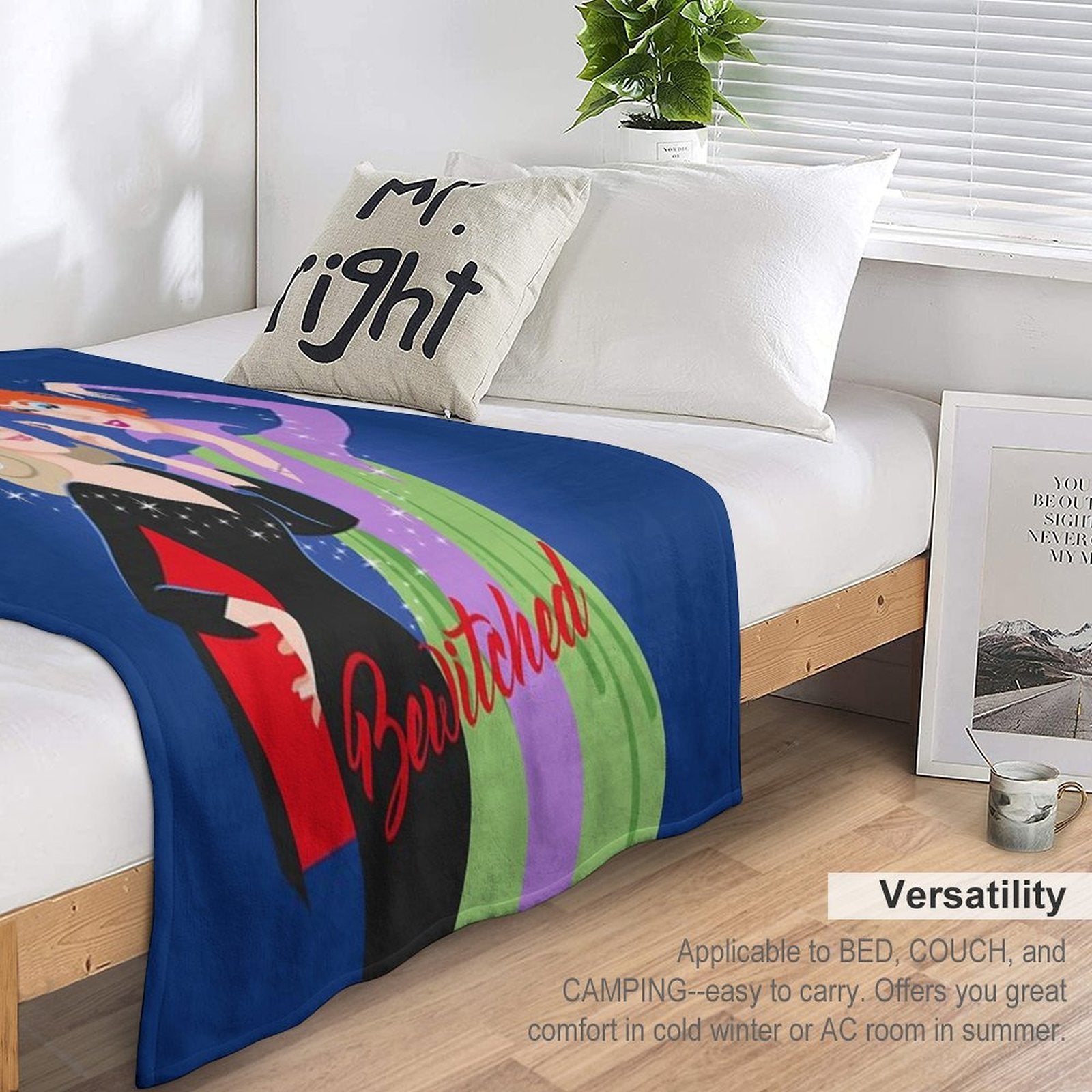 Bewitched Ladies Travel-friendly Throw Blanket