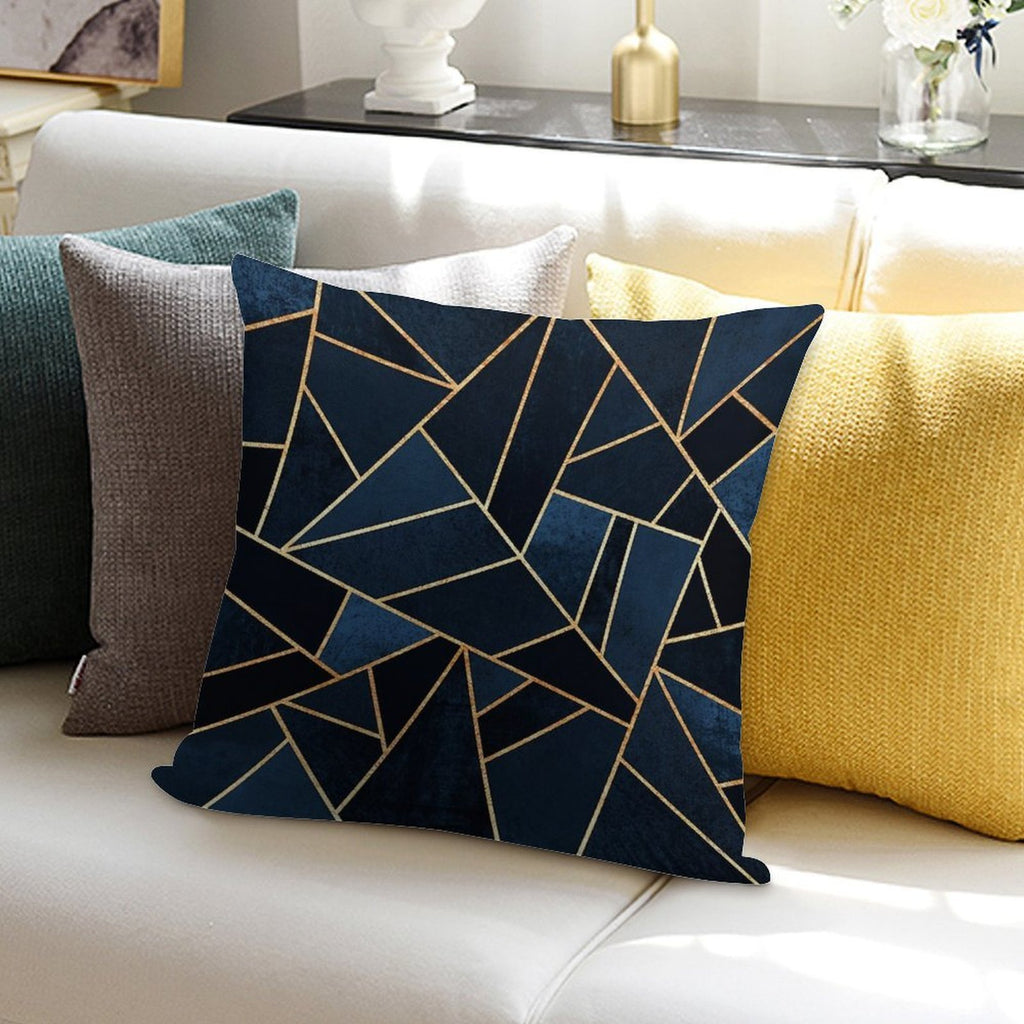 Navy Stone Soft Bedroom Essential Throw Pillow