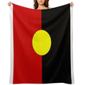 Australian Aboriginal Flag Durable Throw Blanket