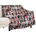 Ace - One Piece Manga Panel Collage Wrinkle-free Throw Blanket