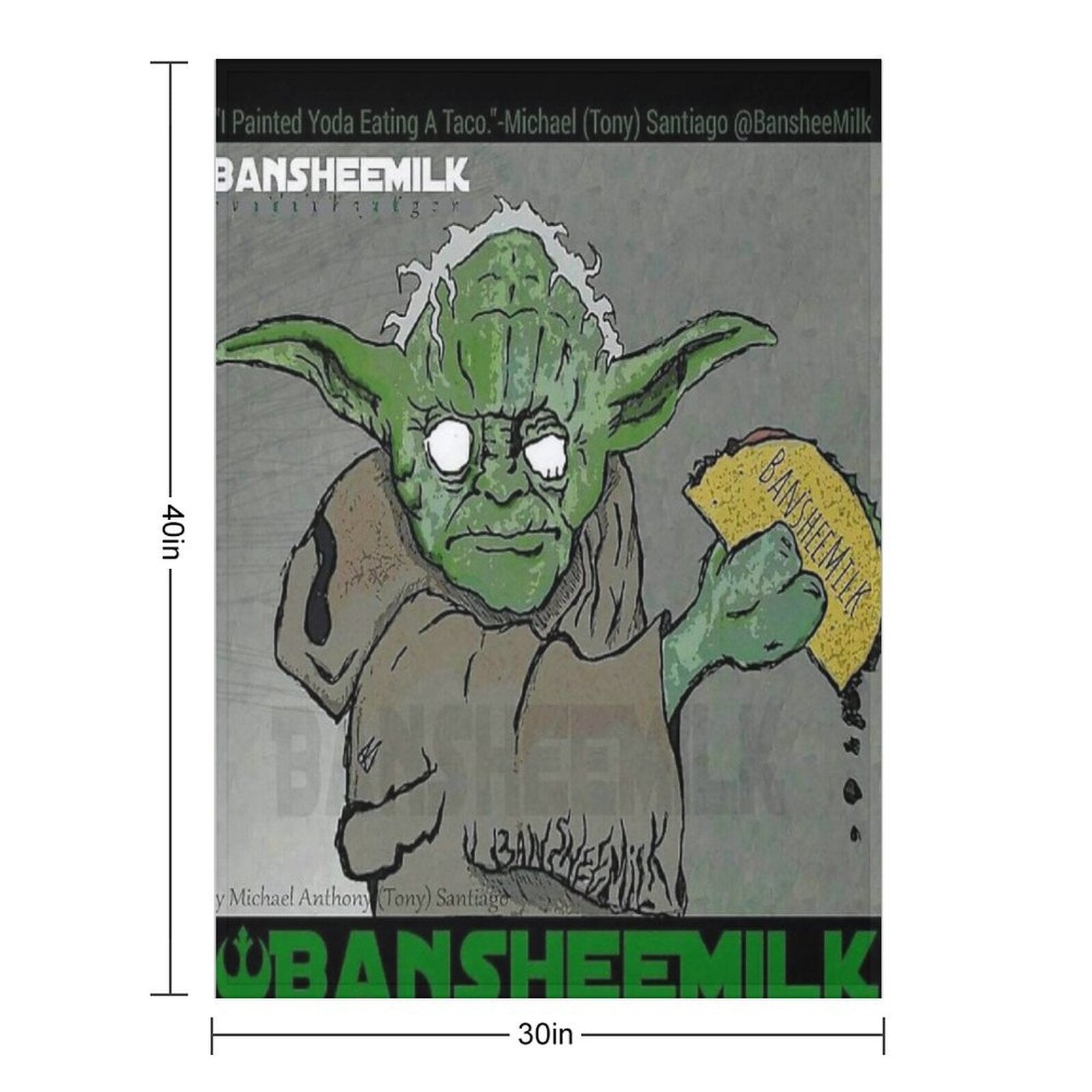 Gemini Master Eating Tacos Plush Throw Blanket