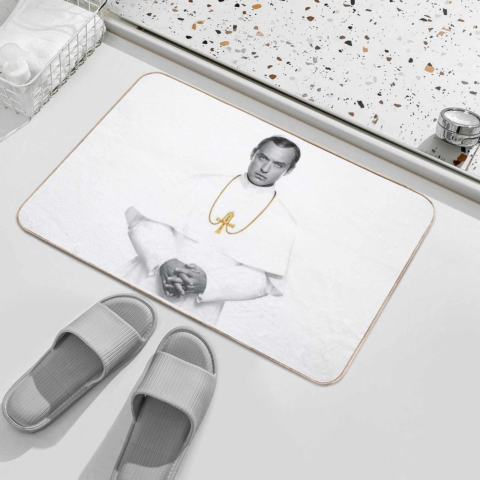 Lenny Belardo - Young Pope Pius XIII - Jude Law  Anti-Trip Bath Mat