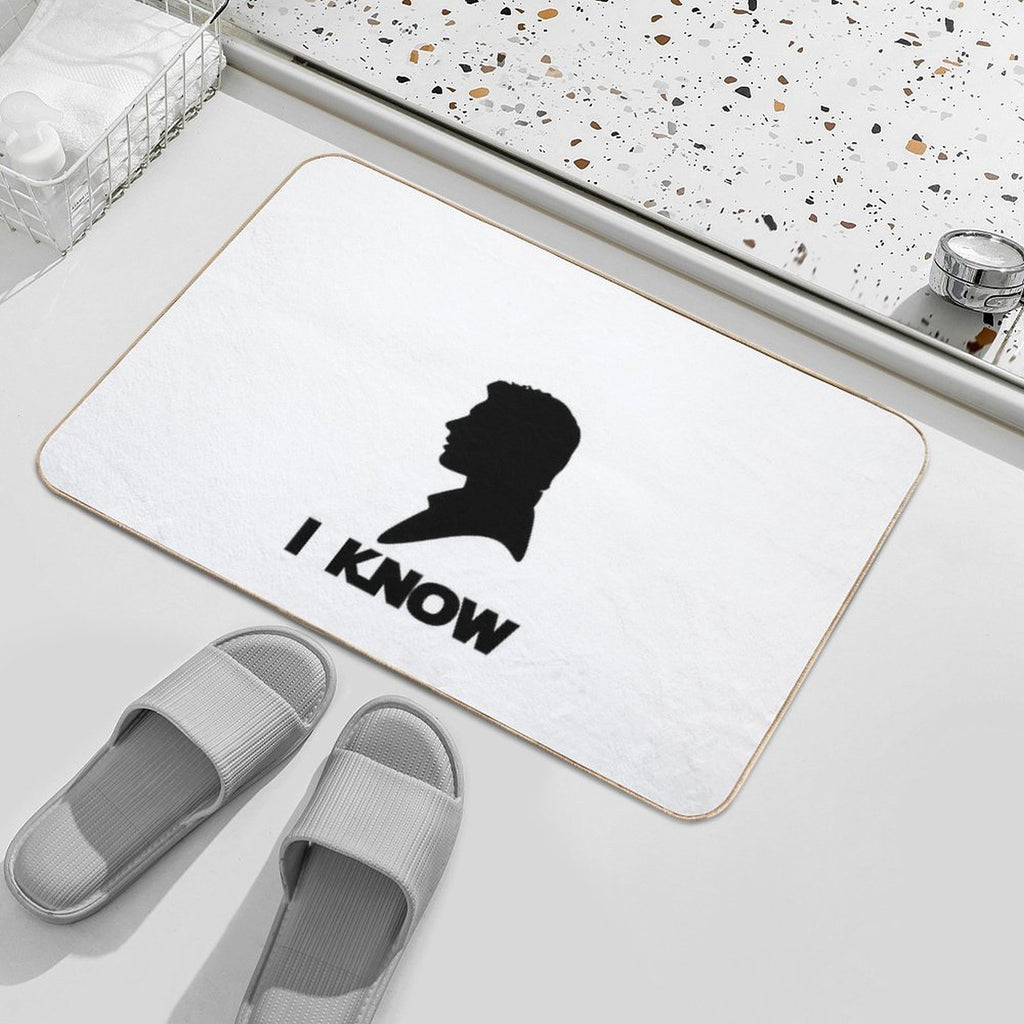 I Know  Fade-Resistant Bath Mat