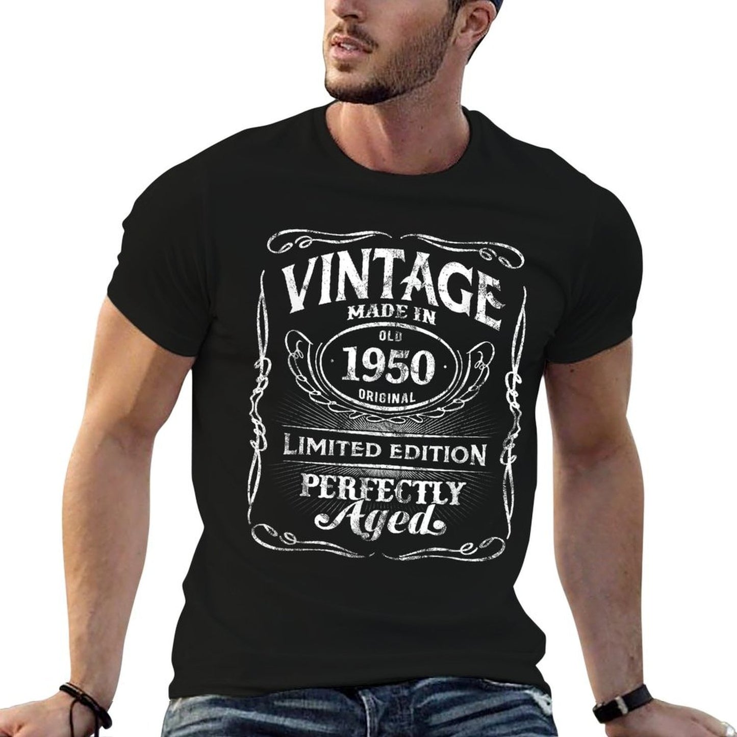 Vintage Premium Made In 1950 Classic 75th Birthday  Versatile T-Shirt