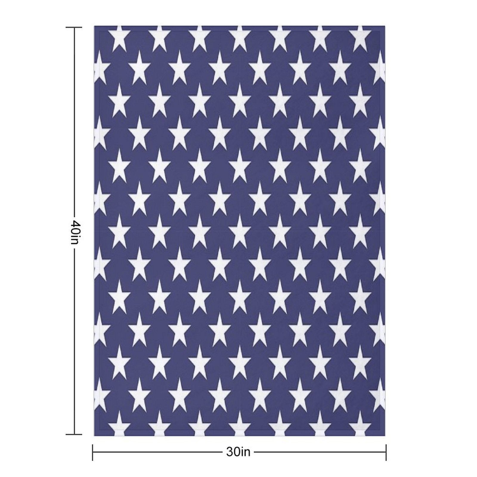 Patriotic Pattern  United States Of America USA Lightweight Throw Blanket