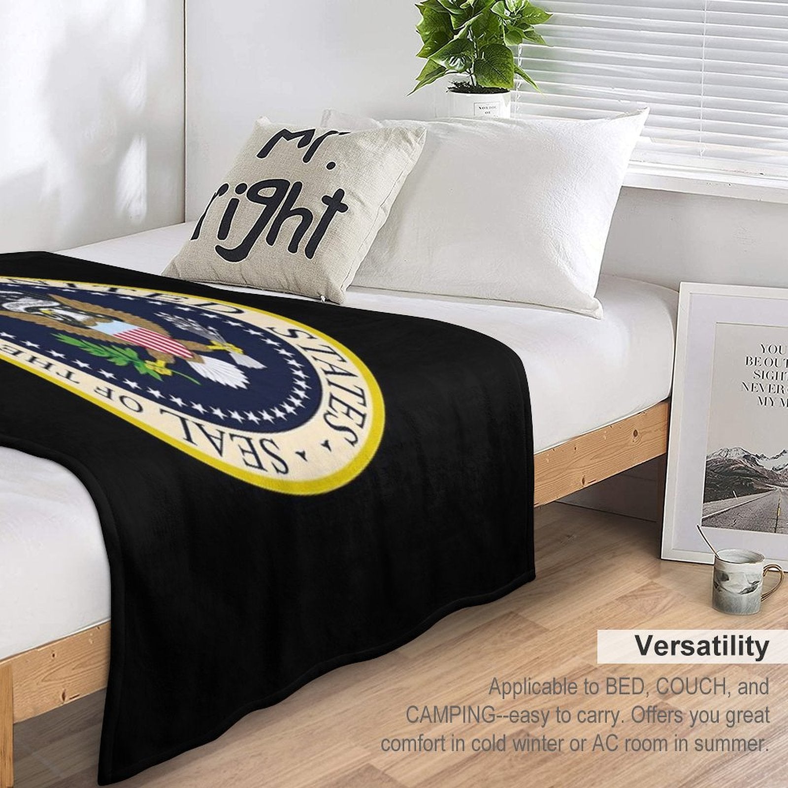 Seal of President of The United States Wrinkle-free Throw Blanket