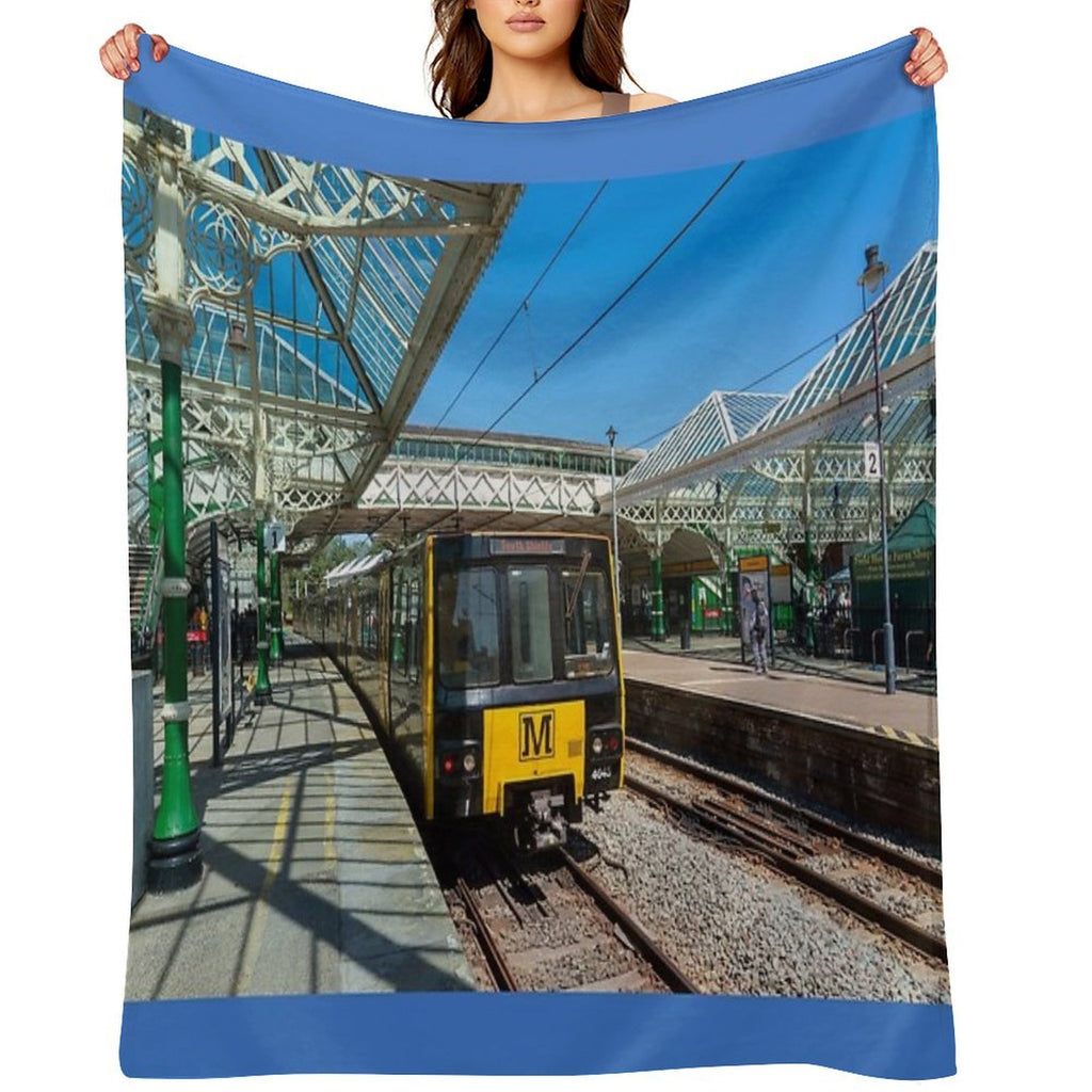 Tynemouth Metro Train Versatility Throw Blanket