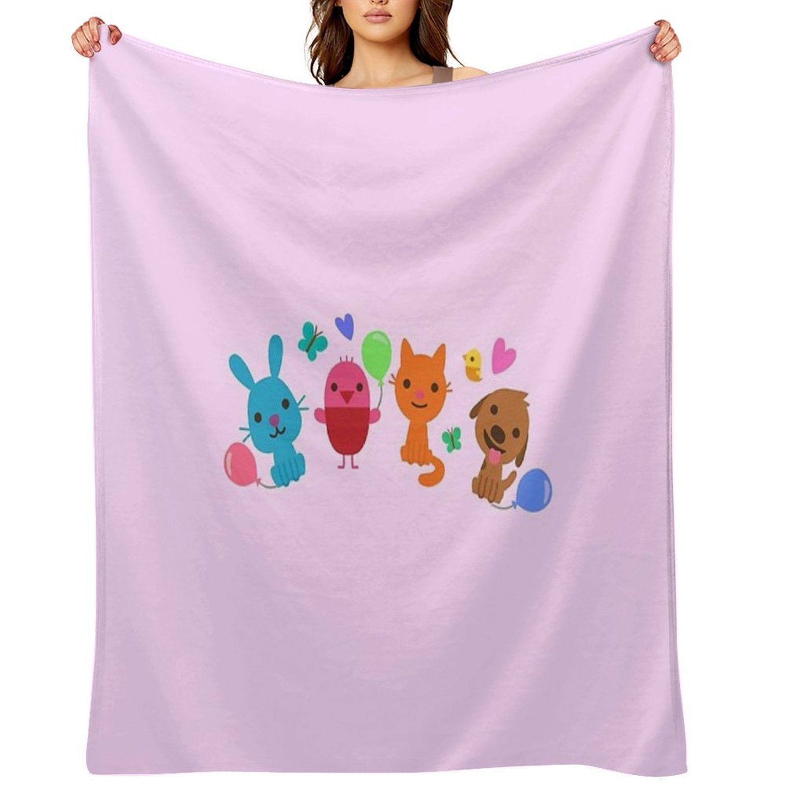 Play SAGO Mini Pink Velvety-soft Throw Blanket