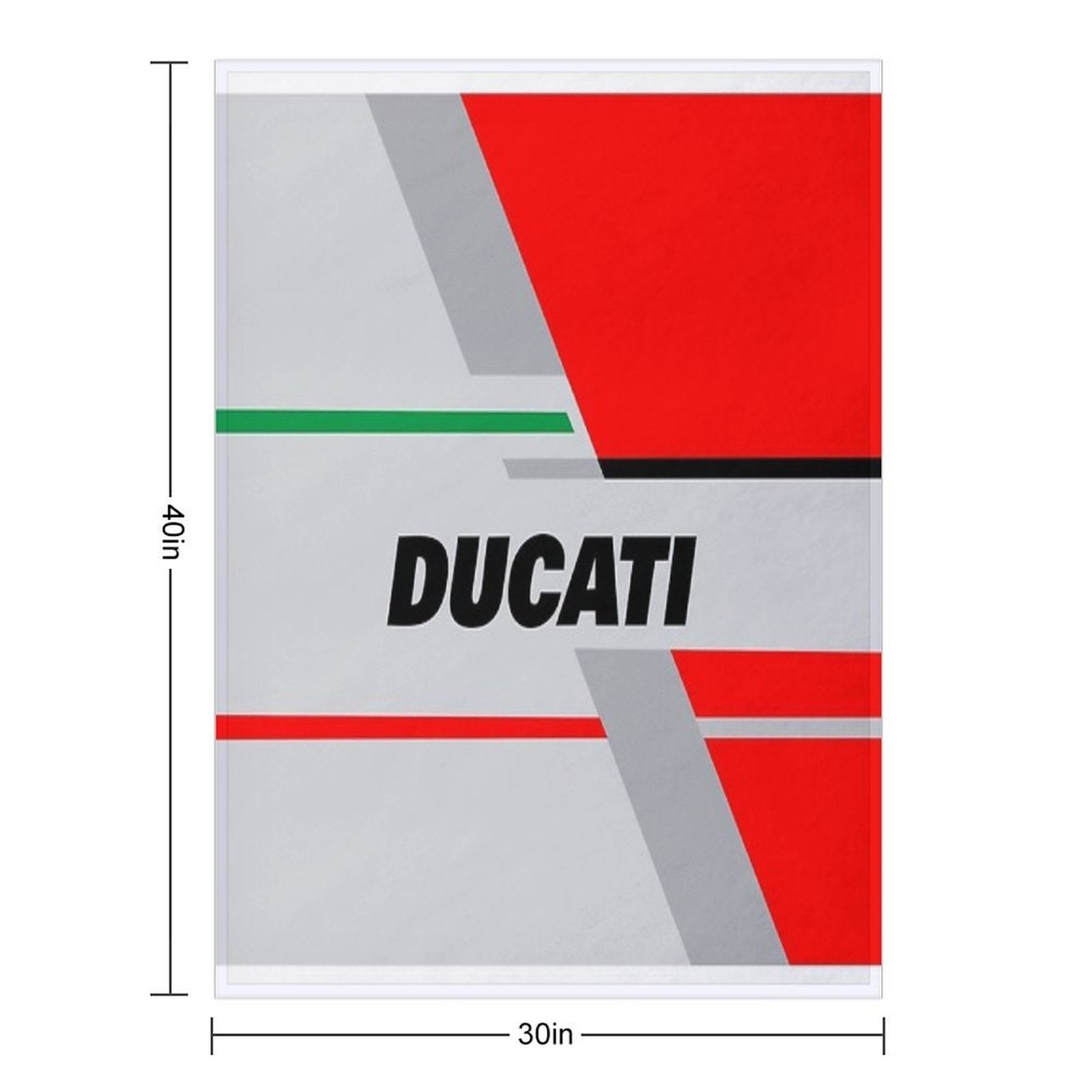 DUCATI Team R Plush Throw Blanket