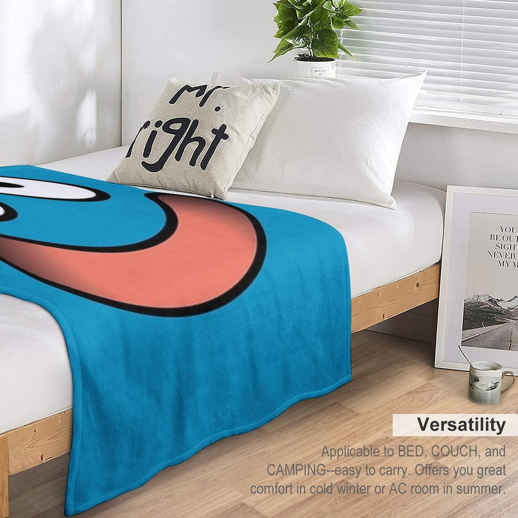 Dragon Quest Slime Face Machine-washable Throw Blanket