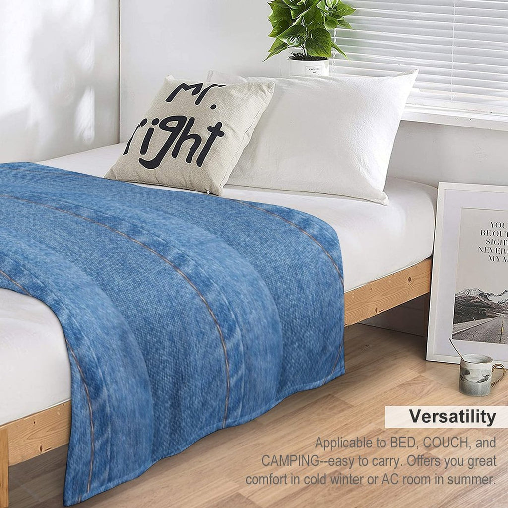 Denim Durable Throw Blanket