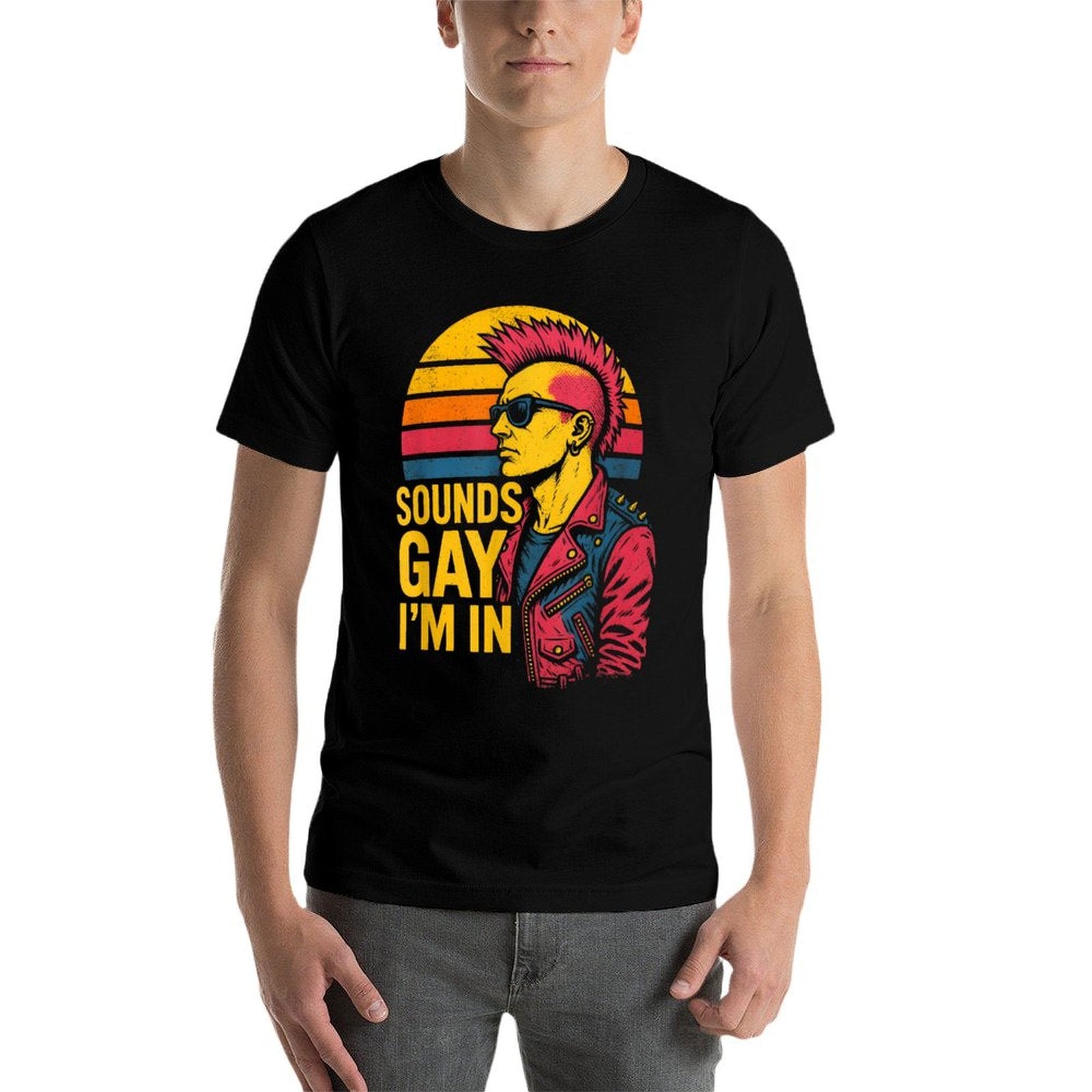Gay Punk Sounds Gay Im In Rainbow Pride  Versatile T-Shirt