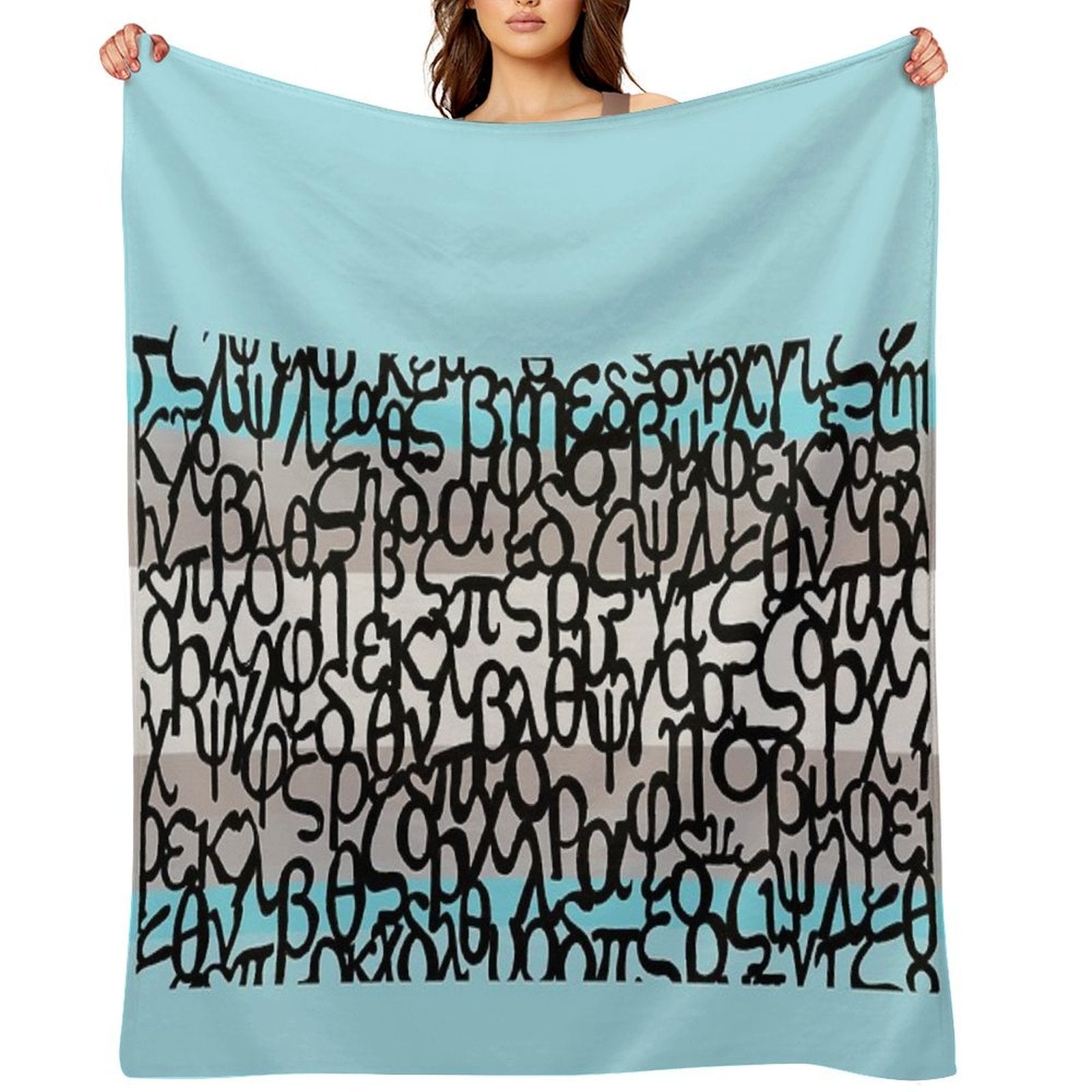 Colours of Greece Easy Care Throw Blanket