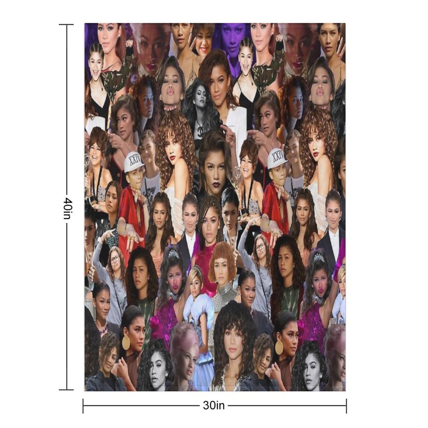 Zendaya Collage Versatility Throw Blanket
