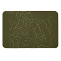 Matisse Line Art #5 Green  Anti-Trip Bath Mat