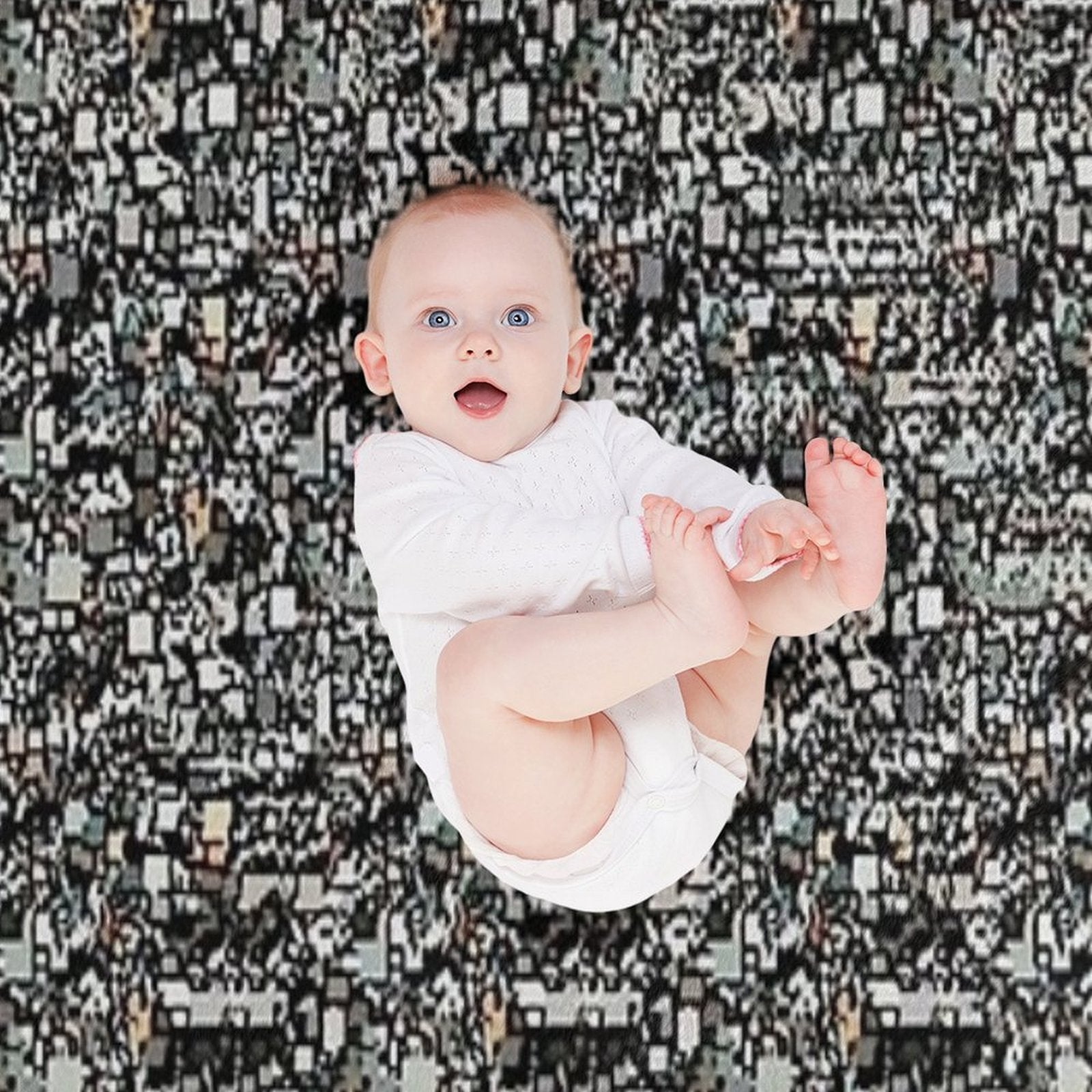 Hammer And Nail Stereogram Versatility Throw Blanket