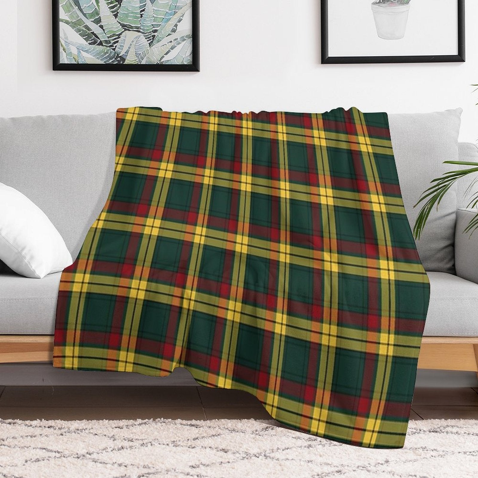 Clan MacMillan Tartan Anti-pilling Throw Blanket