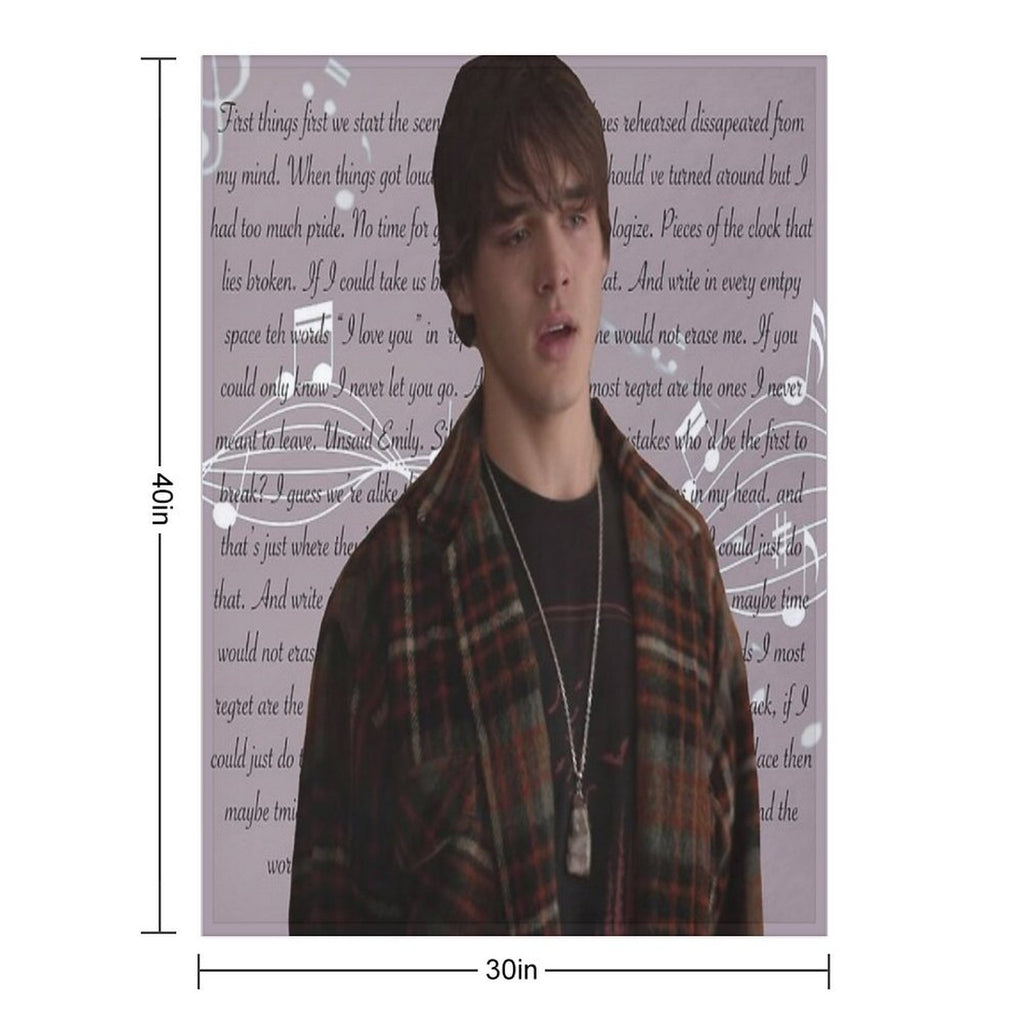 Unsaid Emily Lyrics Premium Throw Blanket