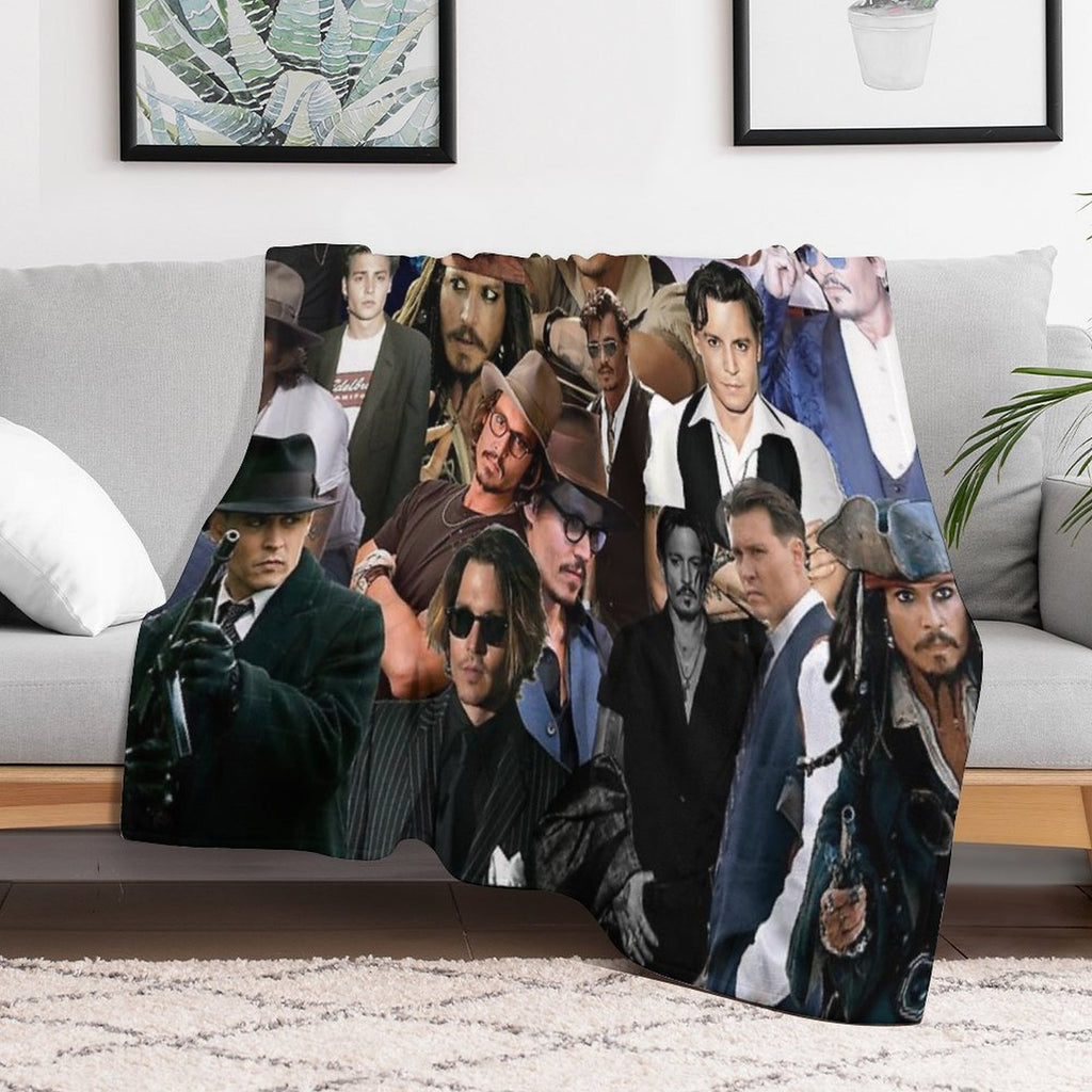 Johhny Depp Versatility Throw Blanket