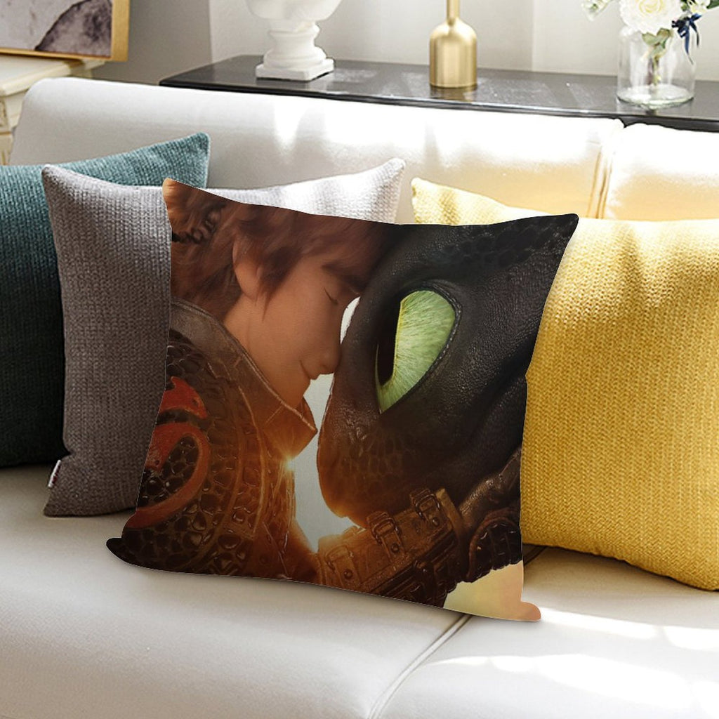 How to Train Your Dragon 3 Soft Decorative Cover Throw Pillow