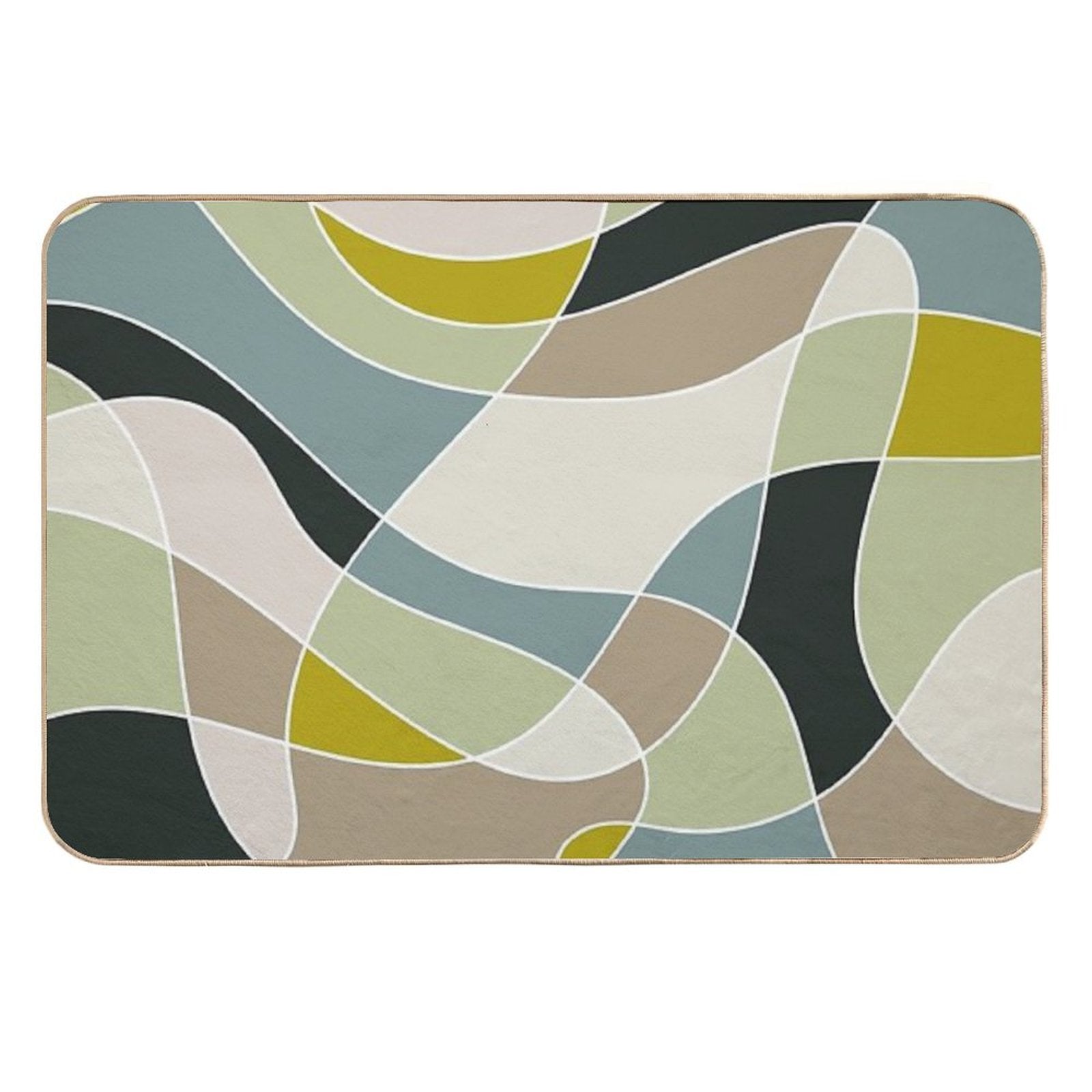 Cool Retro Abstract Design  Multi-Purpose Bath Mat