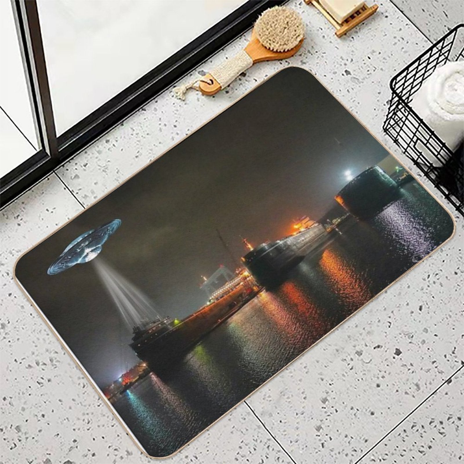 Unidentified Freight Object  Slip-Resistant Bath Mat