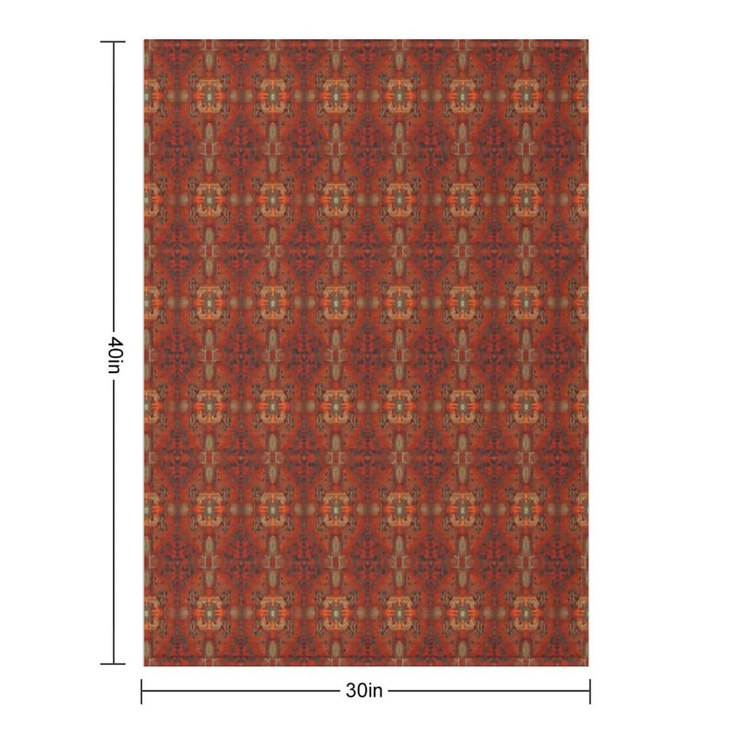 Summery Modern Design Reminiscent of The Style of Persian Carpet Patterns Lightweight Throw Blanket