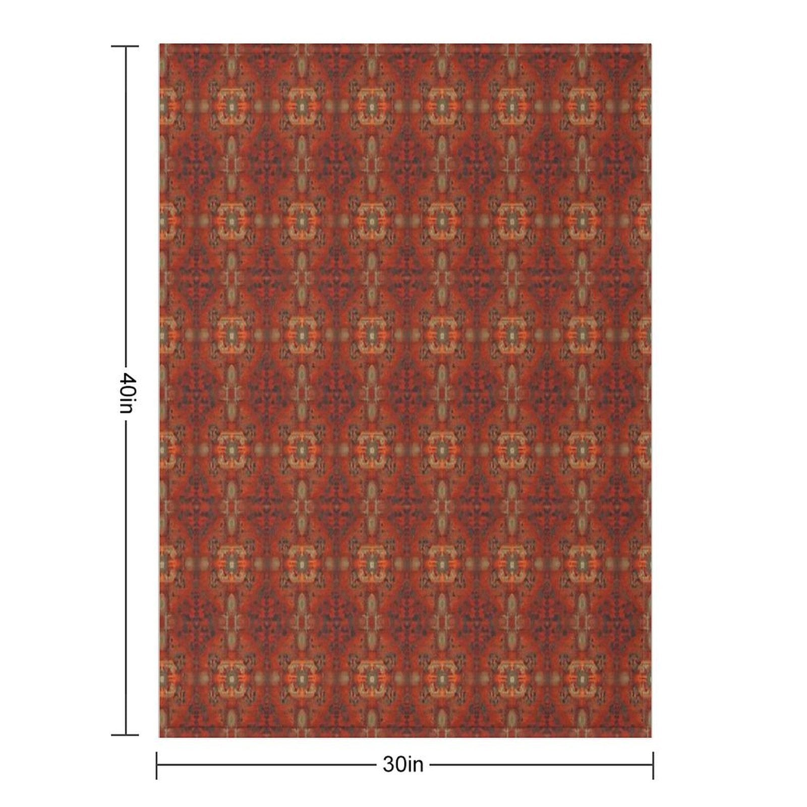 Summery Modern Design Reminiscent of The Style of Persian Carpet Patterns Lightweight Throw Blanket