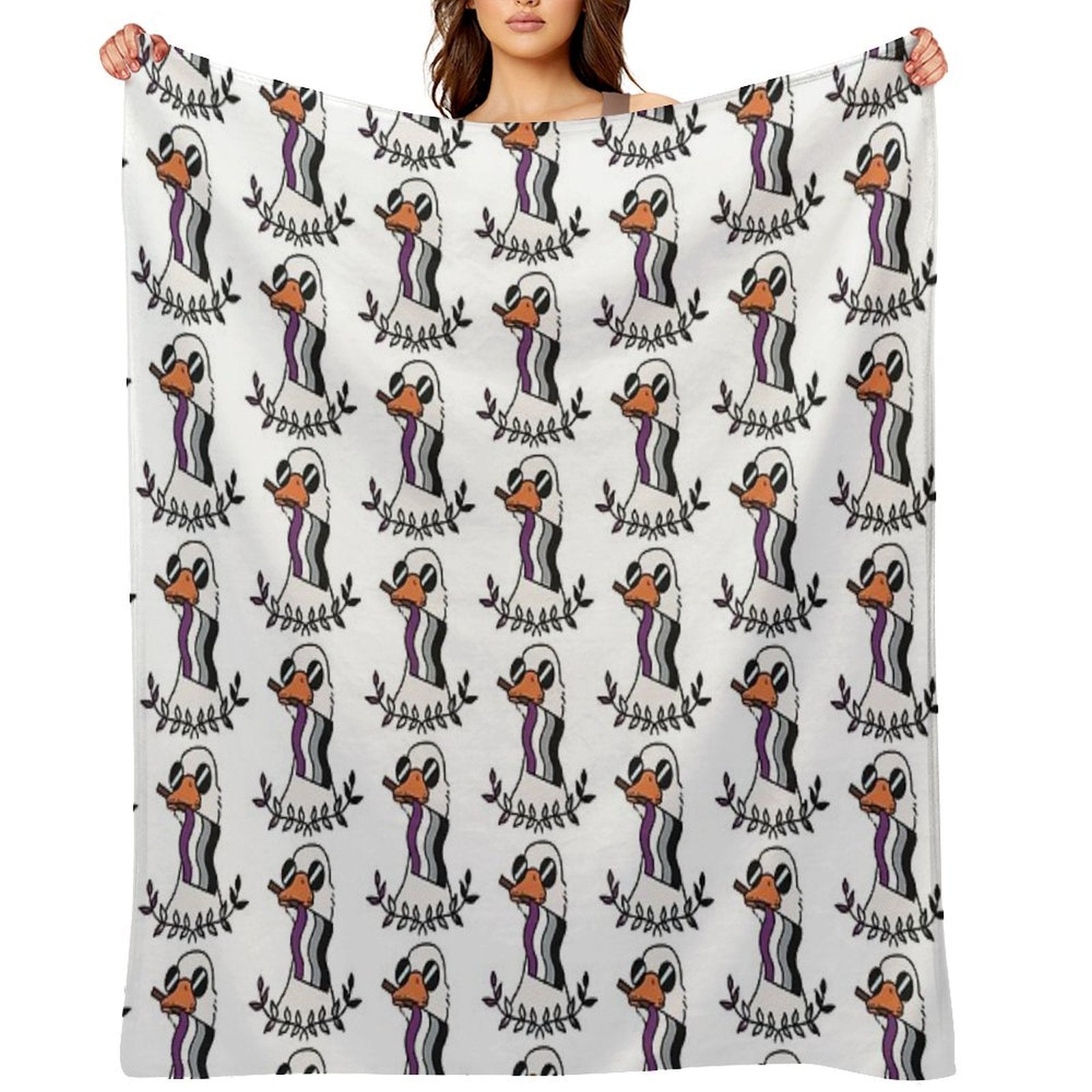 A Goose Wrinkle-free Throw Blanket