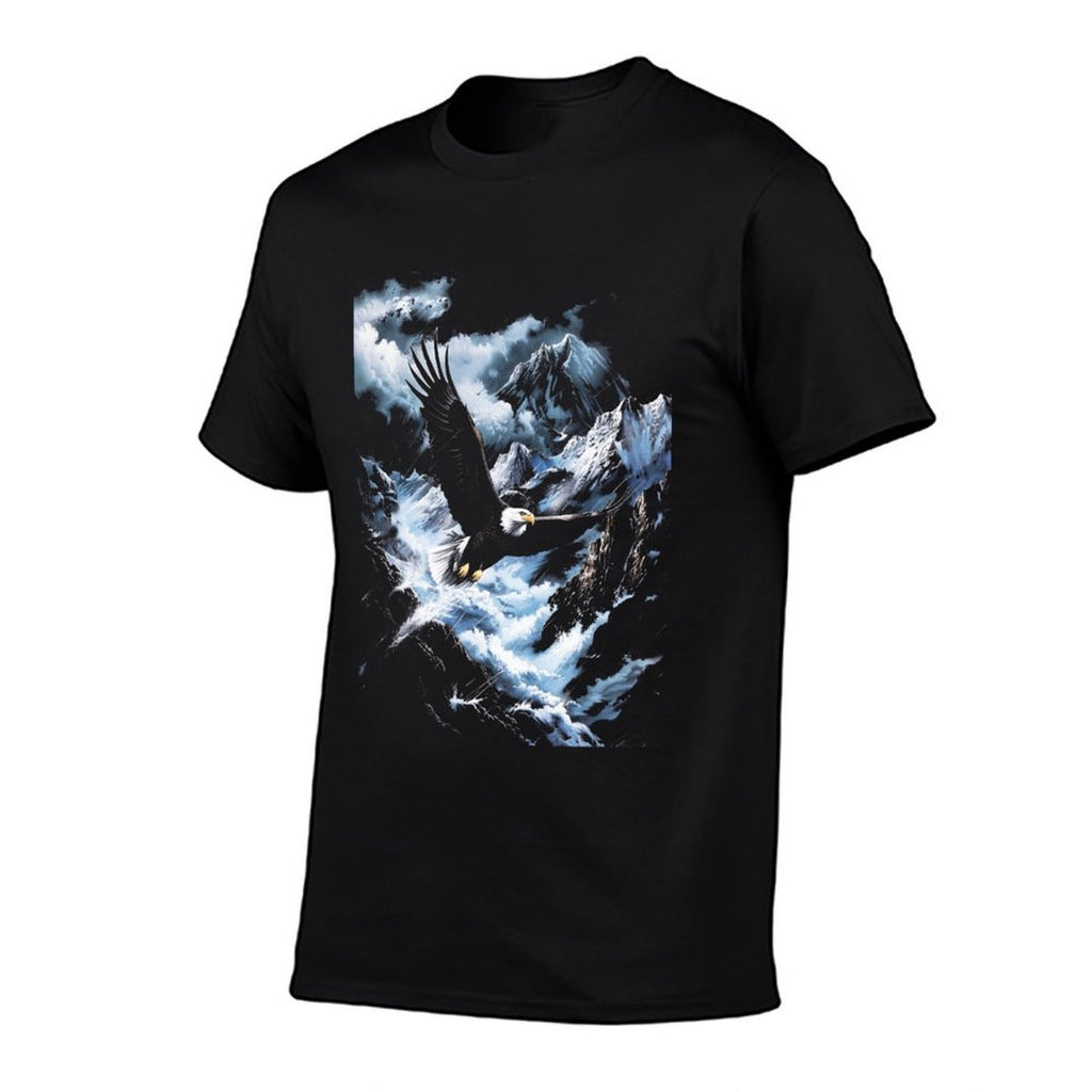 Bald Eagle Mountains Stormy Eagle Nature  Soft T-Shirt