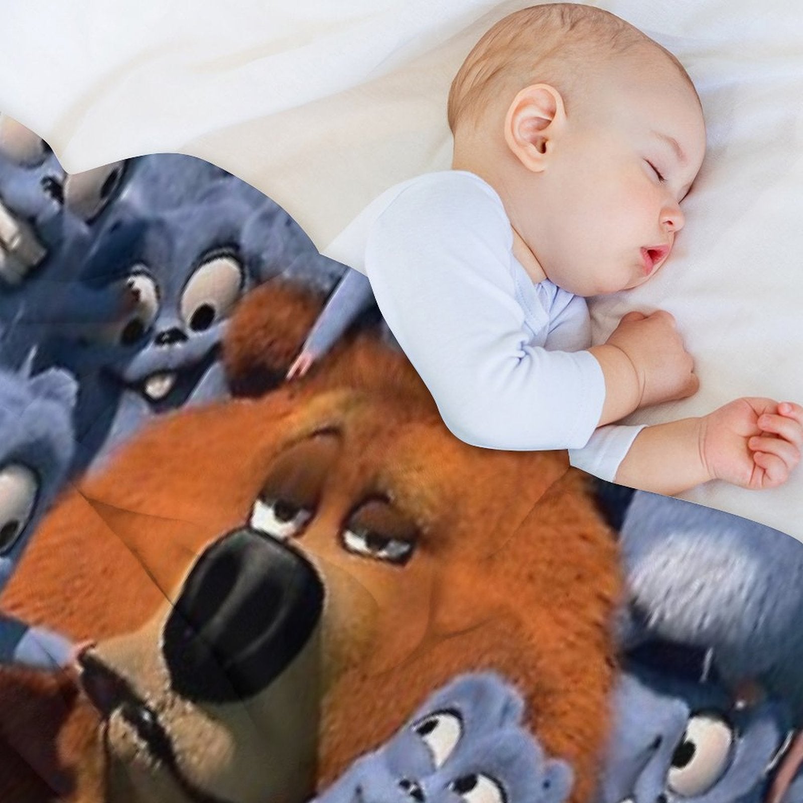 Grizzy And The Lemmings Shrink-resistant Throw Blanket