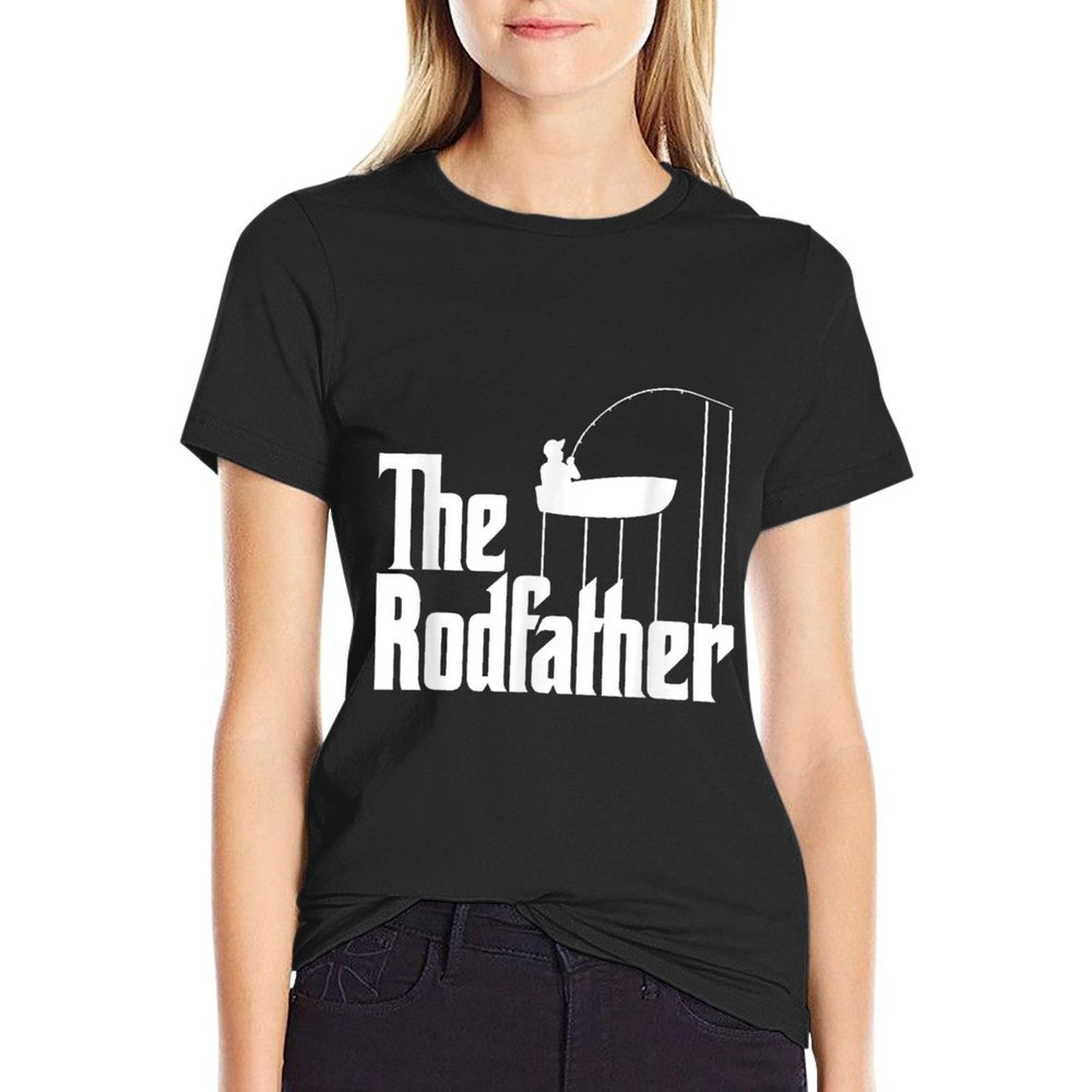 Funny Fishing Meme Of The Rodfather Fishing Rod  Easy-care T-Shirt