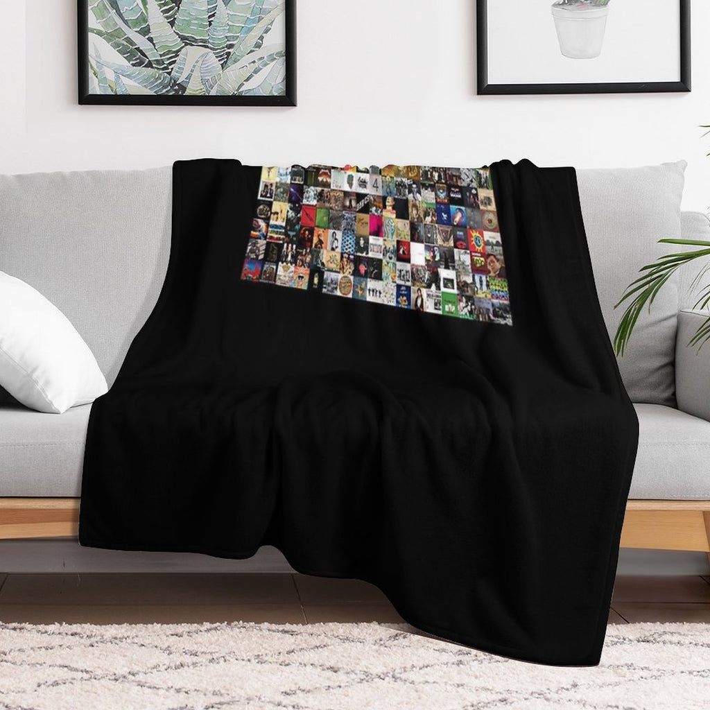 Greatest Rock Albums Of All Time Poster Lightweight Sweatshirt Eco-conscious Throw Blanket
