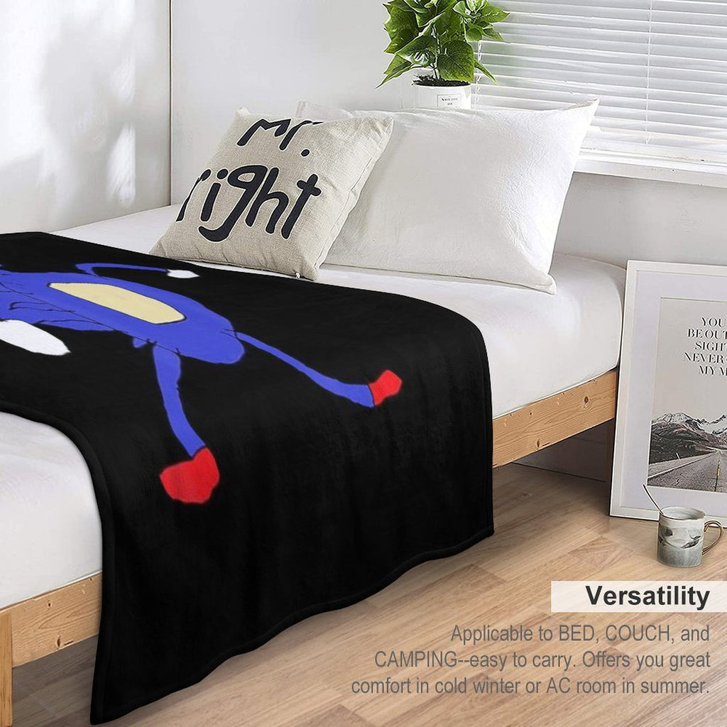 Sanic Hegehog Gotta Go Fast Sanik Paint Lightweight Throw Blanket