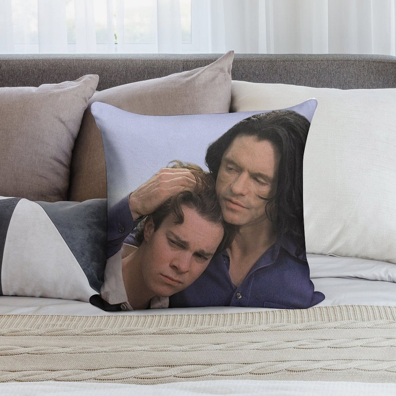 The Room Tommy Wiseau Soft Hidden Zipper Throw Pillow