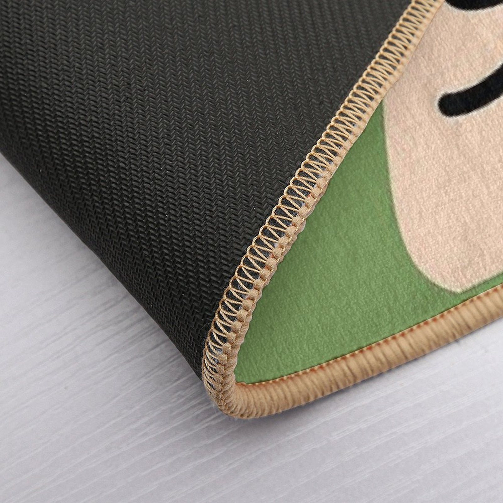 Cute Green Bear Face  Multi-Purpose Bath Mat
