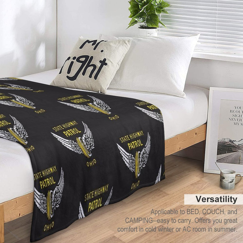 Ohio Highway Patrol Wrinkle-free Throw Blanket