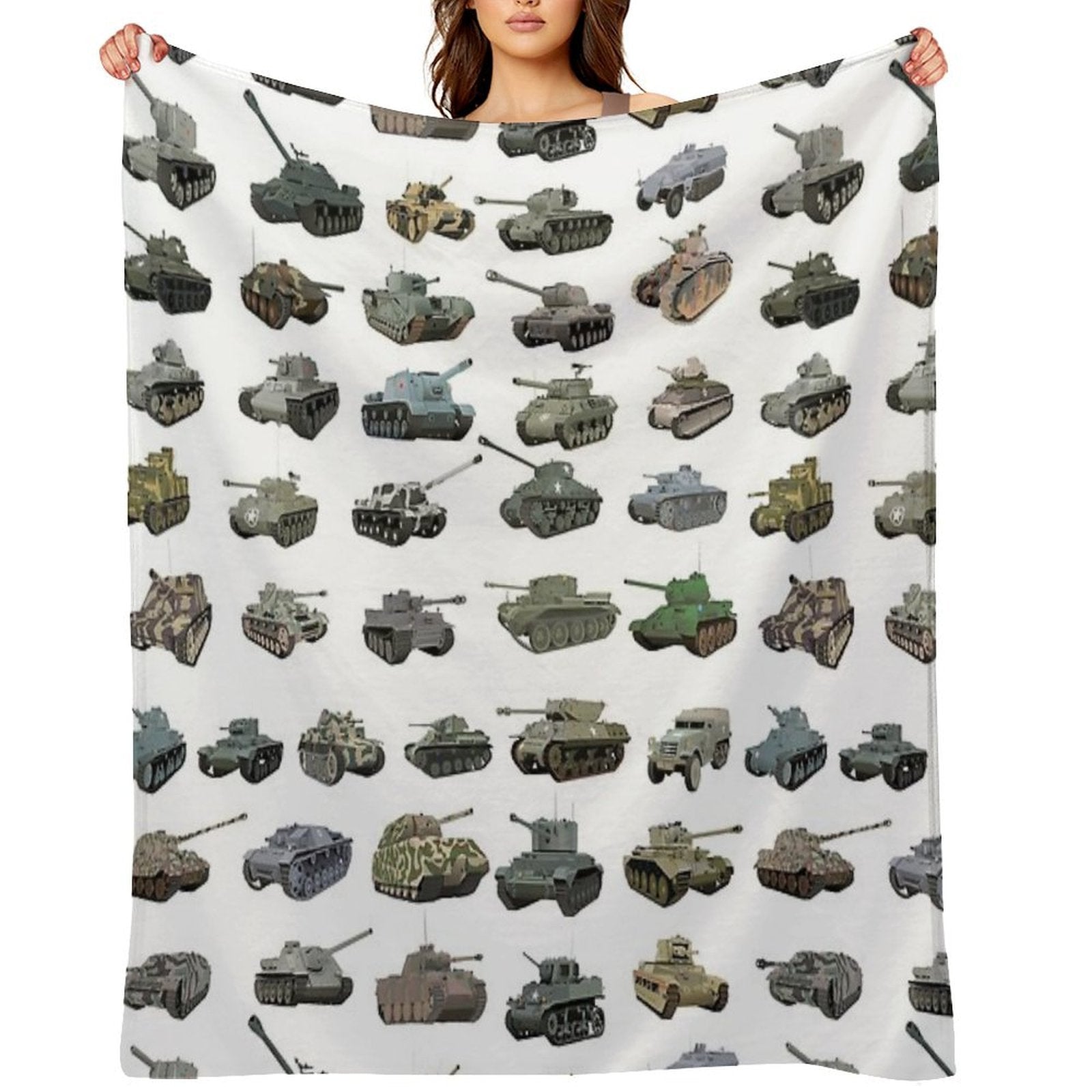 Various WW2 Tanks Gift-ready Throw Blanket