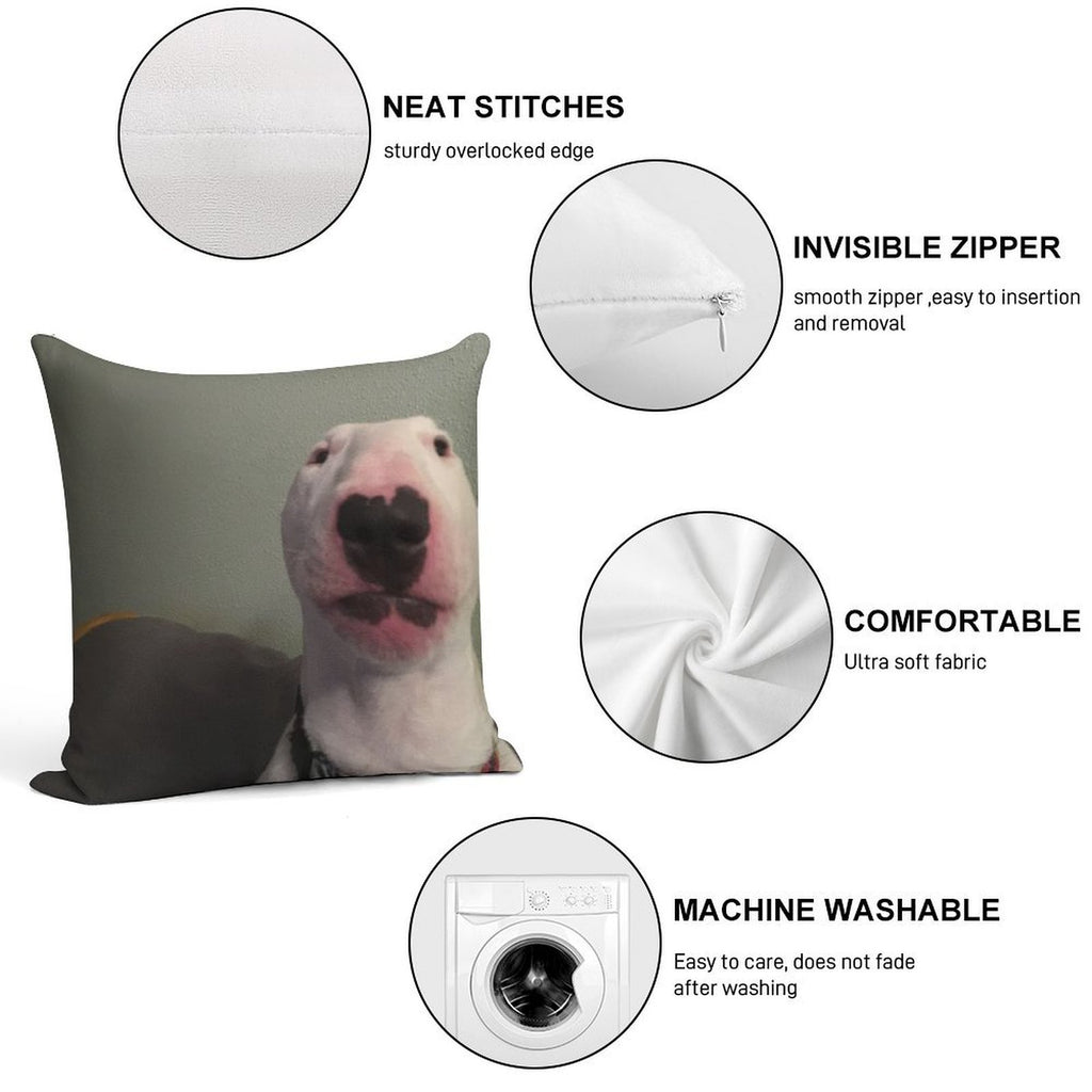 @PupperNelson Walter Original Soft High-Density Material Throw Pillow