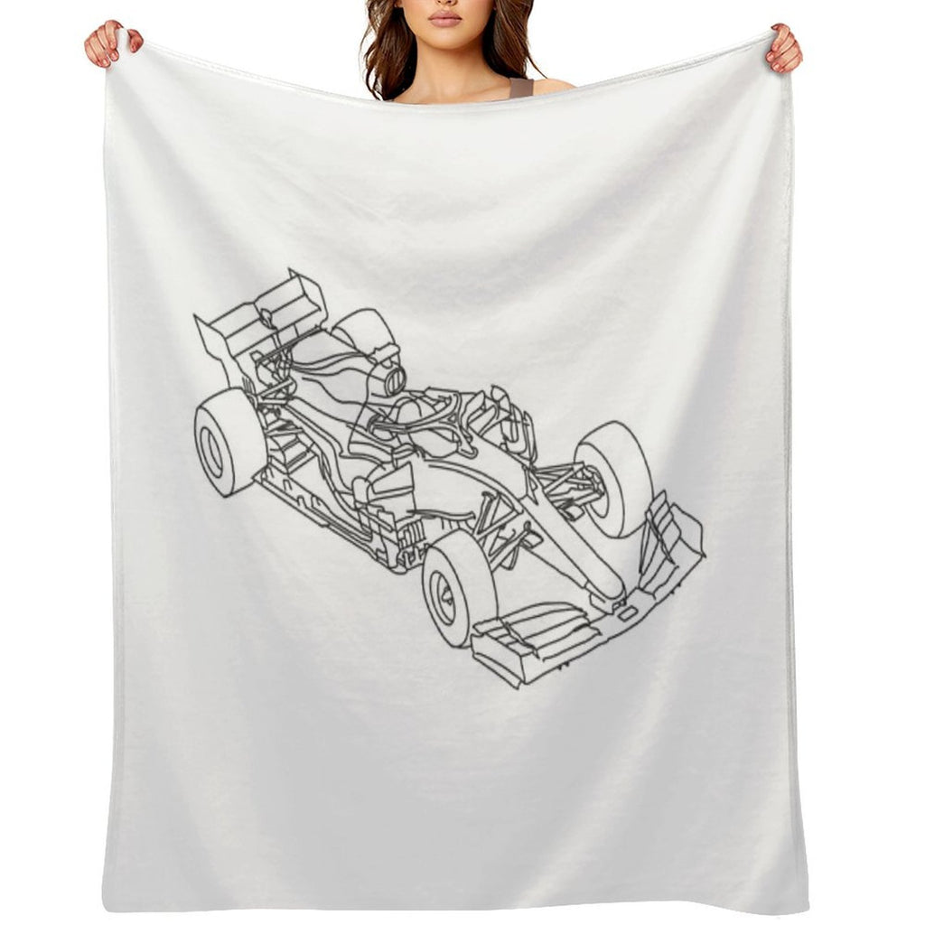 F1 Sketch Comfort Throw Blanket