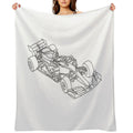 F1 Sketch Comfort Throw Blanket