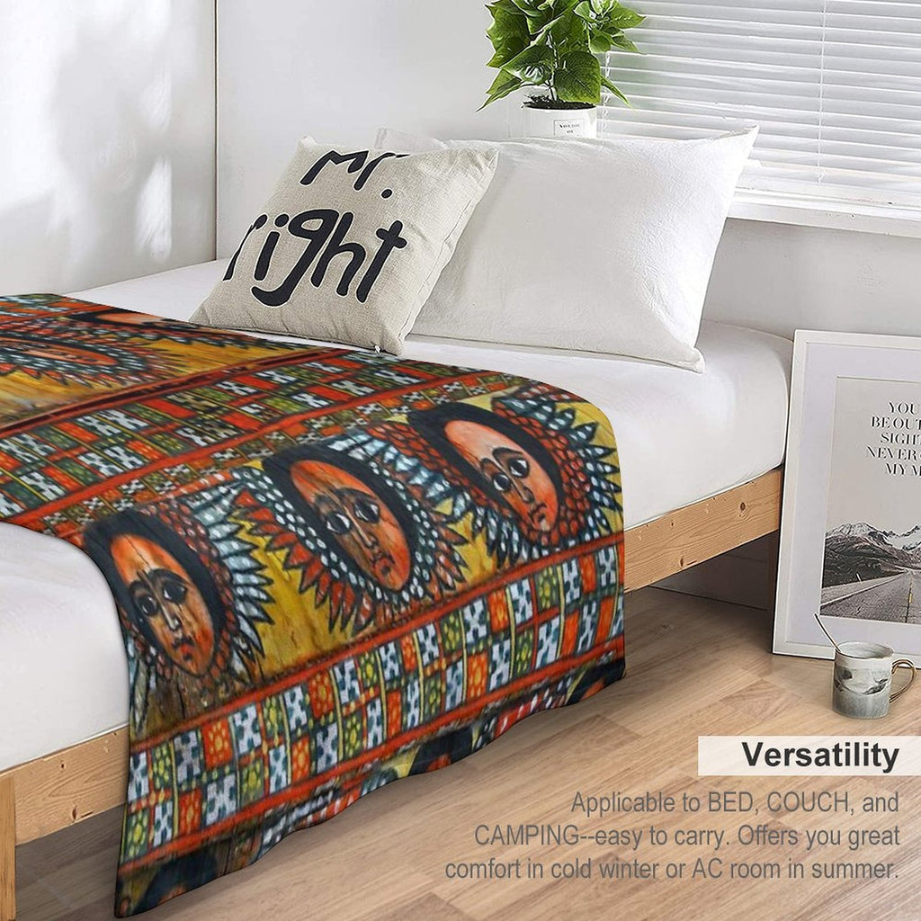 Ethiopian ሐበሻ Anti-pilling Throw Blanket